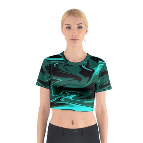 Hauntedlagoon Cotton Crop Top from ArtsNow.com