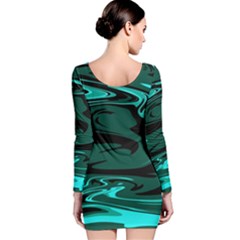 Long Sleeve Velvet Bodycon Dress 