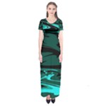 Hauntedlagoon Short Sleeve Maxi Dress