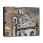 Exterior Facade Antique Colonial Church Olinda Brazil Deluxe Canvas 20  x 16  