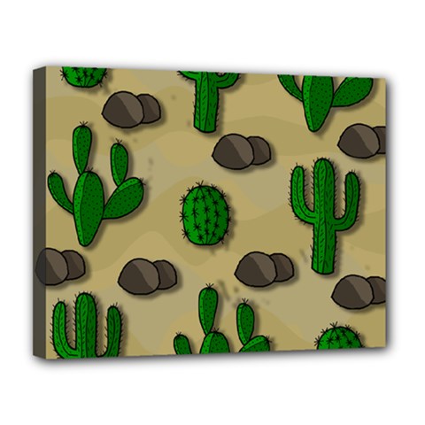 Cactuses Canvas 14  x 11  from ArtsNow.com