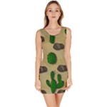 Cactuses Sleeveless Bodycon Dress