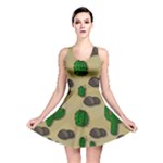 Cactuses Reversible Skater Dress