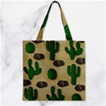 Cactuses Zipper Grocery Tote Bag