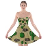 Cactuses Strapless Bra Top Dress