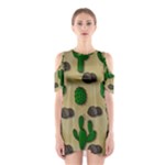 Cactuses Cutout Shoulder Dress