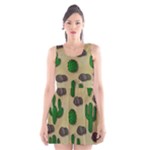 Cactuses Scoop Neck Skater Dress