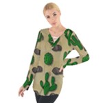 Cactuses Women s Tie Up Tee