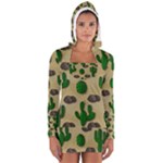 Cactuses Women s Long Sleeve Hooded T-shirt
