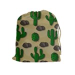 Cactuses Drawstring Pouches (Extra Large)