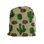 Cactuses Drawstring Pouches (Extra Large)