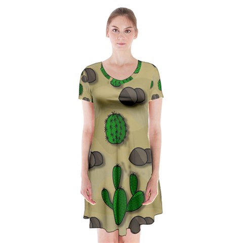Cactuses Short Sleeve V