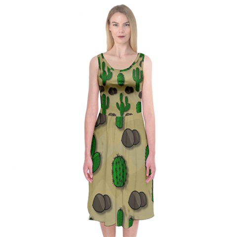 Cactuses Midi Sleeveless Dress from ArtsNow.com