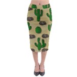 Cactuses Midi Pencil Skirt