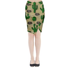 Cactuses Midi Wrap Pencil Skirt from ArtsNow.com