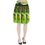 Dawn Of Time, Abstract Lime & Gold Emerge Pleated Skirt Dawn Of Time, Abstract Lime & Gold Emerge Pleated Skirt