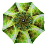 Dawn Of Time, Abstract Lime & Gold Emerge Straight Umbrellas Dawn Of Time, Abstract Lime & Gold Emerge Straight Umbrellas