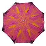 Magenta Boardwalk Carnival, Abstract Ocean Shimmer Straight Umbrellas Magenta Boardwalk Carnival, Abstract Ocean Shimmer Straight Umbrellas