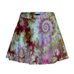 Raspberry Lime Delighraspberry Lime Delight, Abstract Ferris Wheel Mini Flare Skirt