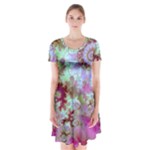 Raspberry Lime Delighraspberry Lime Delight, Abstract Ferris Wheel Short Sleeve V-neck Flare Dress Raspberry Lime Delighraspberry Lime Delight, Abstract Ferris Wheel Short Sleeve V-neck Flare Dress