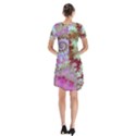 Short Sleeve V-neck Flare Dress 