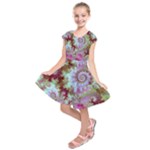 Raspberry Lime Delighraspberry Lime Delight, Abstract Ferris Wheel Kids Short Sleeve Dress Raspberry Lime Delighraspberry Lime Delight, Abstract Ferris Wheel Kids Short Sleeve Dress