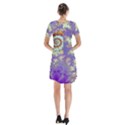 Short Sleeve V-neck Flare Dress 