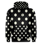 Polka Dots - Beige on Black Men s Pullover Hoodie