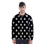 Polka Dots - Beige on Black Wind Breaker (Men)