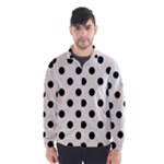 Polka Dots - Black on Linen Wind Breaker (Men)