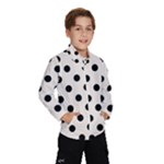 Polka Dots - Black on Linen Wind Breaker (Kids)