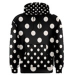 Polka Dots - Linen on Black Men s Pullover Hoodie