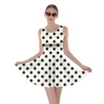 Polka Dots - Black on Ivory Skater Dress