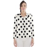 Polka Dots - Black on Ivory Wind Breaker (Women)