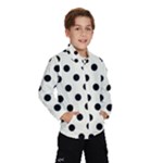 Polka Dots - Black on Ivory Wind Breaker (Kids)