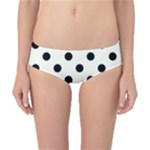 Polka Dots - Black on Ivory Classic Bikini Bottoms