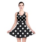 Polka Dots - Ivory on Black Reversible Skater Dress