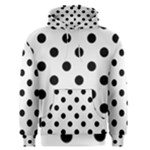 Polka Dots - Black on White Smoke Men s Pullover Hoodie