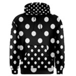 Polka Dots - White Smoke on Black Men s Pullover Hoodie