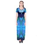 sliding blues Short Sleeve Maxi Dress