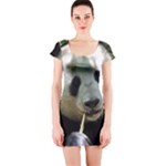 Panda Short Sleeve Bodycon Dress