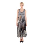 Running Horses Sleeveless Maxi Dress