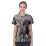 Running Horses Women s Cotton Tee