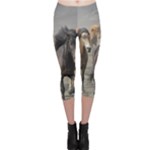 Running Horses Capri Leggings 