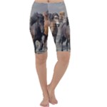 Running Horses Cropped Leggings 