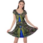 Peacock Cap Sleeve Dress
