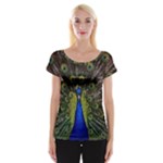 Peacock Women s Cap Sleeve Top