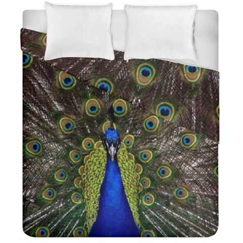 Peacock Duvet Cover Double Side (California King Size) from ArtsNow.com
