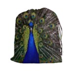 Peacock Drawstring Pouch (XXL)