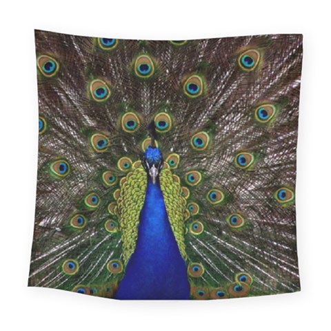 Peacock Square Tapestry (Large) from ArtsNow.com